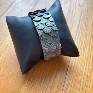 JEWELMINT gunmetal cuff bracelet